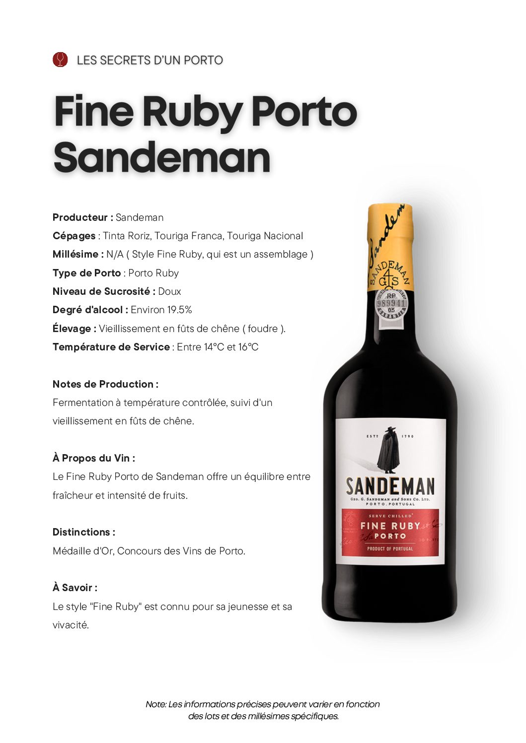 Fine Ruby Porto Sandeman