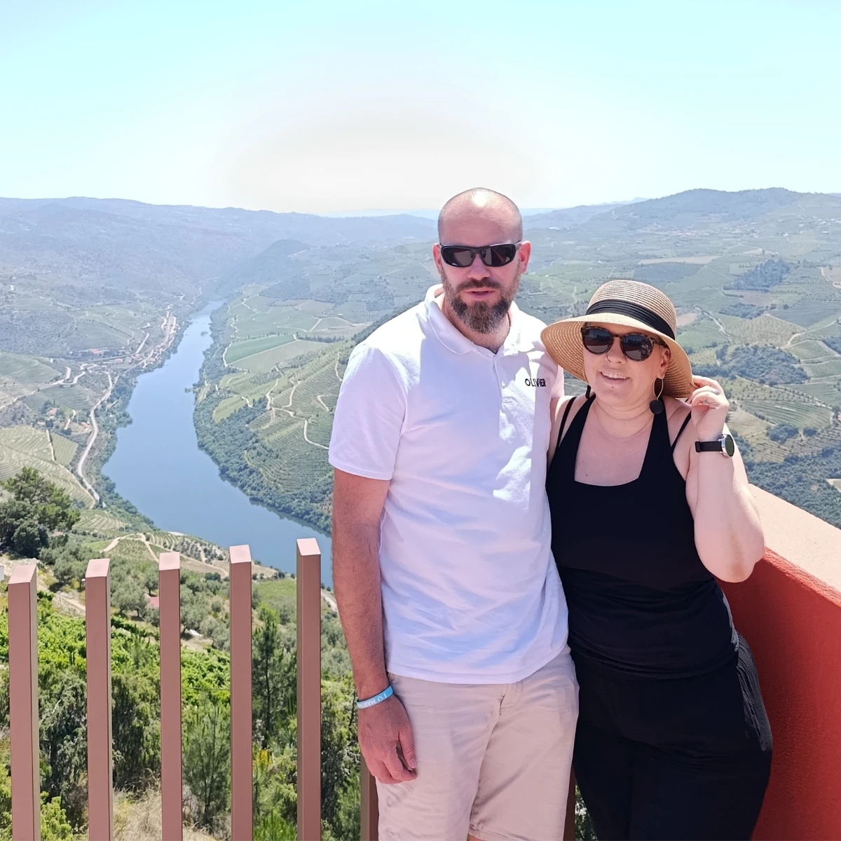 Tania et Olivier Roulin dans le Douro